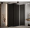 Armario Corredero Davos 1 200x235x45 Negro/negro/plata