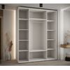 Armario Corredero Davos 1 200x235x60 Blanco/blanco/plata