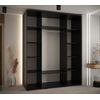 Armario Corredero Davos 1 200x235x60 Negro/artesano/plata