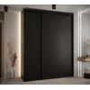 Armario Corredero Davos 1 200x235x60 Negro/negro/negro