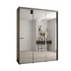 Armario Corredero Davos 2 200x235x45 Negro/negro/plata