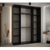 Armario Corredero Davos 2 200x235x45 Negro/negro/plata