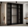 Armario Corredero Davos 2 200x235x60 Negro/negro/negro