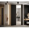 Armario Corredero Davos 3 130x235x45 Artesano/negro/plata