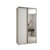 Armario Corredero Davos 3 130x235x45 Blanco/blanco/plata