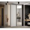 Armario Corredero Davos 3 130x235x45 Blanco/blanco/plata