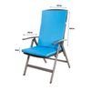 Cojín Para Silla 1 Ud| Cojín 110x47x4cm Azul| Cojín Para Silla De Exterior| Cojín De Asiento Con Respaldo Alto