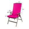 Cojín Para Silla 1 Ud| Cojín 110x47x4cm Rosa| Cojín Para Silla De Exterior| Cojín De Asiento Con Respaldo Alto