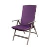 Cojín Para Silla 1 Ud| Cojín 110x47x4cm Violeta Oscuro| Cojín Para Silla De Exterior| Cojín De Asiento Con Respaldo Alto