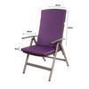 Cojín Para Silla 1 Ud| Cojín 110x47x4cm Violeta Oscuro| Cojín Para Silla De Exterior| Cojín De Asiento Con Respaldo Alto