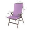 Cojín Para Silla 2 Ud| Cojín 110x47x4cm Violeta Claro| Cojín Para Silla De Exterior| Cojín De Asiento Con Respaldo Alto