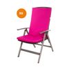 Cojín Para Silla 6 Ud| Cojín 110x47x4cm Rosa| Cojín Para Silla De Exterior| Cojín De Asiento Con Respaldo Alto