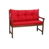 Cojín Para Banco 120x60x7+ 120x50cm| Color Rojo| Cojín Exterior| Cojines Para Columpio De Jardín| Cojín Para Muebles De Jardín| Almohada Impermeable