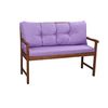 Cojín Para Muebles De Jardín| Morado Claro| Cojín Para Banco 150x50x7+ 150x50cm| Cojín Exterior| Cojines Para Columpio De Jardín| Almohada Decorativa