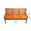 Cojín Para Banco De Jardín 140x50cm, Cojín Para Asiento, Cojín Para Muebles De Jardín, Cojín Para Suelo, Exterior, Naranja