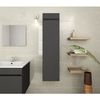 Luna Columna De Baño L 25 Cm - Gris Mate Generico