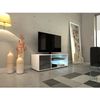 Mueble De Televisión Contemporáneo Kora Led Lacada Gris - L 100 Cm