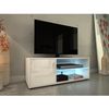 Mueble De Televisión Contemporáneo Kora Con Led Blanco - L 100 Cm