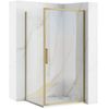 Cabina De Ducha Rea Rapid Swing Brush Gold 100x90