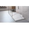 Plato De Ducha Rea Bazalt Carrara White 90x90