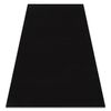 Alfombra De Lavado Moderna Lindo Negro, Antideslizante, Peluda 60x100 Cm
