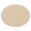 Alfombra De Lavado Moderna Lindo Circulo Beige, Antideslizante, Peluda Circulo 150 Cm