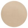 Alfombra De Lavado Moderna Lindo Circulo Beige, Antideslizante, Peluda Circulo 150 Cm