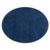 Alfombra De Lavado Moderna Lindo Circulo Azul Oscuro, Antideslizante,  Circulo 100 Cm