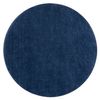 Alfombra De Lavado Moderna Lindo Circulo Azul Oscuro, Antideslizante,  Circulo 150 Cm