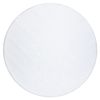 Alfombra De Lavado Moderna Lindo Circulo Blanco, Antideslizante, Pelud Circulo 120 Cm