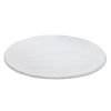 Alfombra De Lavado Moderna Lindo Circulo Blanco, Antideslizante, Pelud Circulo 120 Cm