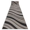 Alfombra De Pasillo Sizal Floorlux Modelo 20353 Plateado  /negro 100 C 100x200 Cm