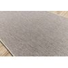 Alfombra De Pasillo Sizal Floorlux Modelo 20433 Liso Plateado 70 Cm 70x110 Cm