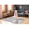 Alfombra Bono 8437 Nubes, Cielo, Gris Claro / Crema 180x270 Cm