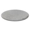 Alfombra De Baño Santa Círculo Plano, Antideslizante, Suave - Gris Circulo 100 Cm