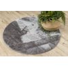 Alfombra De Baño Santa Círculo Plano, Antideslizante, Suave - Gris Circulo 100 Cm