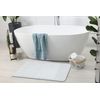 Alfombra De Baño Synergy, Glamour, Antideslizante, Suave - Lurex Blan 50x80 Cm