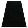 Alfombra Buenos 6649 Shaggy Liso, De Un Solo Color Negro 60x100 Cm