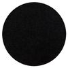 Alfombra Buenos Circulo 6649 Shaggy Liso, De Un Solo Color Negro Circulo 150 Cm