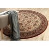 Alfombra De Lana Kashqai 4362 102 Circulo Ornamento Beige / Burdeos Circulo 160 Cm