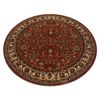 Alfombra De Lana Kashqai 4362 200 Circulo Ornamento Burdeos / Beige Circulo 160 Cm