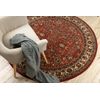 Alfombra De Lana Kashqai 4362 200 Circulo Ornamento Burdeos / Beige Circulo 160 Cm