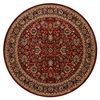 Alfombra De Lana Kashqai 4362 300 Circulo Ornamento Burdeos / Negro Circulo 160 Cm