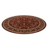 Alfombra De Lana Kashqai 4362 300 Circulo Ornamento Burdeos / Negro Circulo 160 Cm