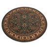 Alfombra De Lana Kashqai 4362 410 Circulo Ornamento Verde / Beige Circulo 160 Cm