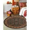 Alfombra De Lana Kashqai 4362 410 Circulo Ornamento Verde / Beige Circulo 160 Cm