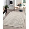 Alfombra Pearl 53132b Beige / Crema - Geométrico Exclusiva, Estructur 192x290 Cm