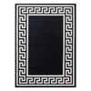 Alfombra Pearl 51327f Negro - Estructura, Exclusiva Griega, Estructura 192x290 Cm