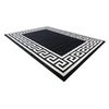 Alfombra Pearl 51327f Negro - Estructura, Exclusiva Griega, Estructura 192x290 Cm