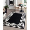 Alfombra Pearl 51327f Negro - Estructura, Exclusiva Griega, Estructura 192x290 Cm